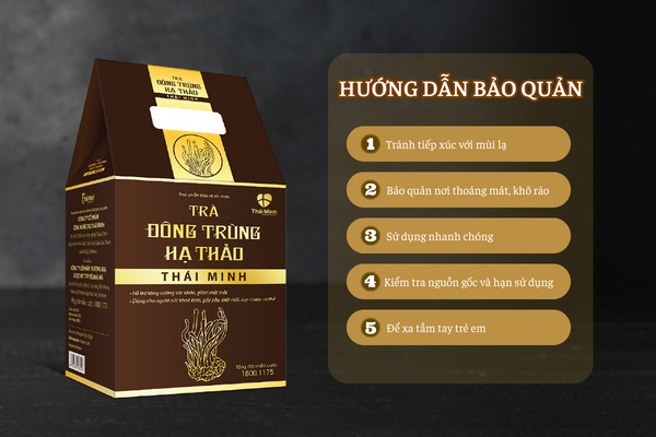 trà đông trùng hạ thảo thái minh