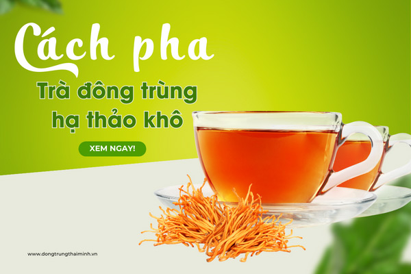 #5 Cách pha trà đông trùng hạ thảo tươi, khô ...